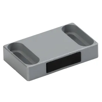 Magnetbeschlag zum Anschrauben, seitlich mit Langloch