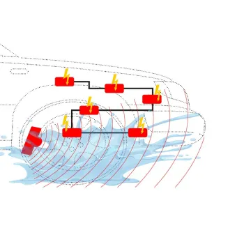 Marderabwehr mit Ultraschall und Hochspannung M9700 Autarkes Kombigerät