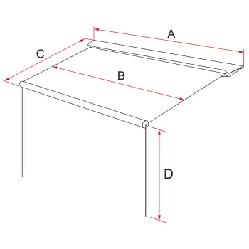 Markise CaravanStore und CaravanStore XL, 448 cm, Royal Grey