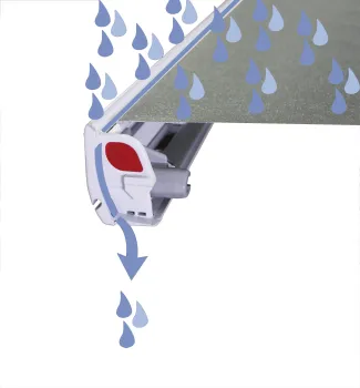 Markise F45 - titanium, 308 cm, Royal Blue