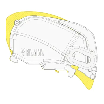 Markise F80, titanium, 425 cm, Royal Grey