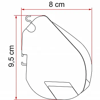 Markise Fiamma F35pro - schwarz, 300 cm