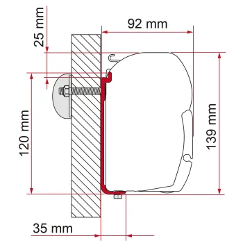 Markisenadapter AS 350