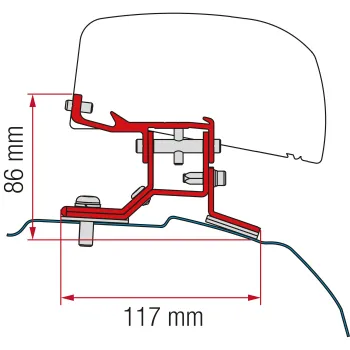 Markisenadapter Kit Ford Custom L2 für F40