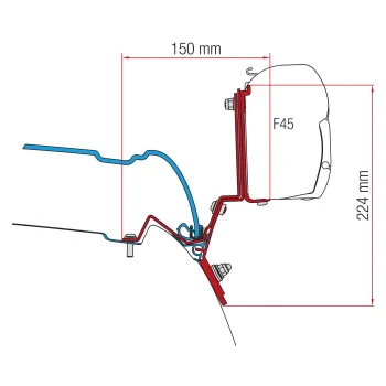 Markisenadapter Kit V-Klasse Marco Polo ab 2014 für F45/F45s/F35