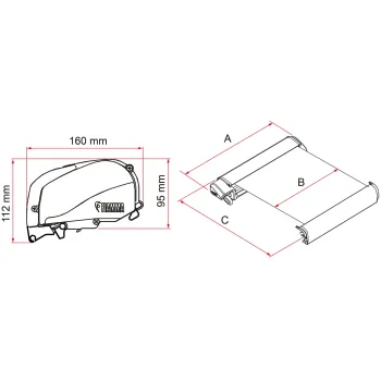 Markisenpaket F80s für Ducato, 400 cm