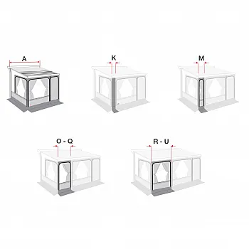 Markisenzelt Privacy Room F80 - Markisenlänge 300 cm