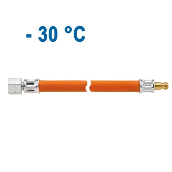 Mitteldruck-Schlauchleitung 10 bar, G 1/4 LH-ÜM x STN, 800 mm