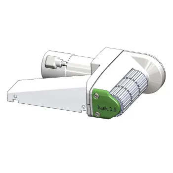 Motor/Getriebeeinheit, links