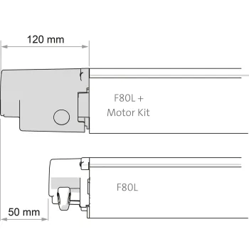 Motor Kit Compact F80L, titanium