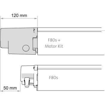 Motor Kit Compact F80s, schwarz