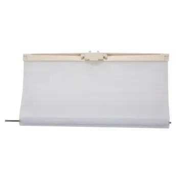 Netzrollo mit Griffleiste, cremeweiß