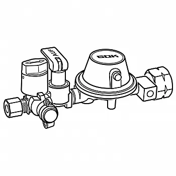Niederdruckregler 1 kg - 50 mbar, SB-verpackt