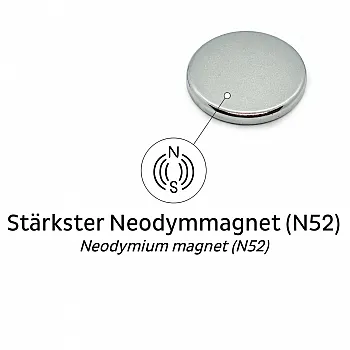 Power-Magnete - 4 x 28 mm, 4 Stück