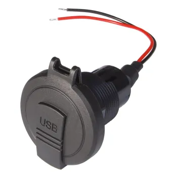 Power USB-C/A Doppelsteckdose mit Deckel IP54, ohne Montageplatte