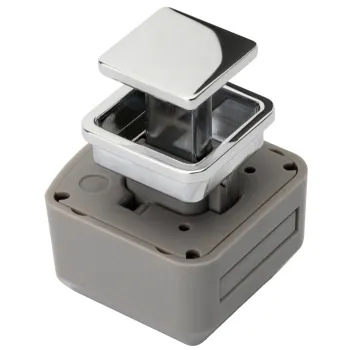 R-EVOLUTION Schließsystem eckig CV chrom glänzend, lose