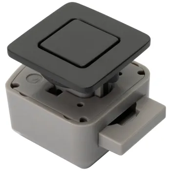 R-EVOLUTION Schließsystem eckig schwarz matt, lose