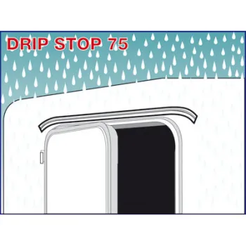 Regenrinne Drip Stop, weiß, 75 cm