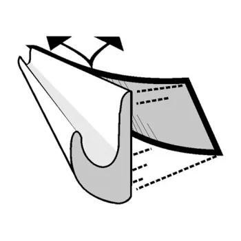 Regenrinne Drip Stop, weiß, 75 cm