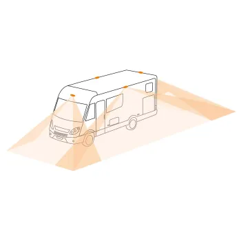 Rückfahrvideosystem Caratec Safety CSV361HD