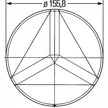 Rückstrahler selbstklebend - 56 x 156 mm