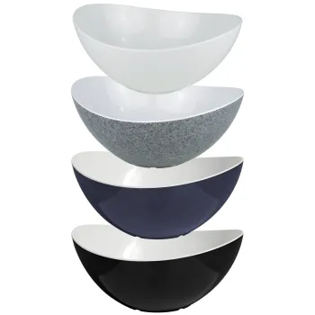 Salatschüssel, schwarz