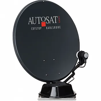 Sat-Anlage AutoSat Light S Digital Single mit 1-Knopf-Bedienteil, schwarz -
