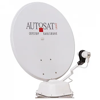 Sat-Anlage AutoSat Light S Digital Single mit 1-Knopf-Bedienteil, weiß -