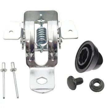 Scharnier für Glasabdeckungen Serie 8000, Edelstahl, gebogen