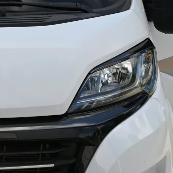Scheinwerferblenden Böser Blick, schwarz unlackiert für Ford Transit ab Bj. 2014/05