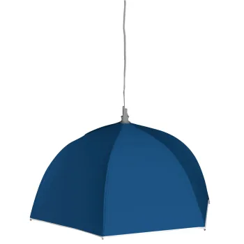 Schirmlampe Sixray, blau