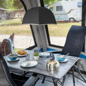 Schirmlampe Sixray, grau