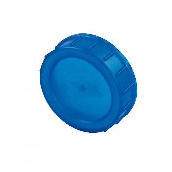 Schraubverschluss und Dichtung - blau für Toilette Bi-Pot