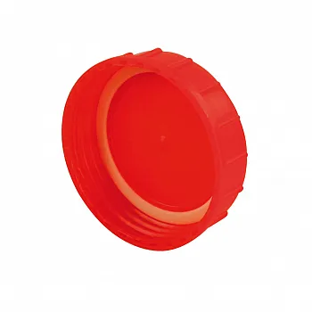 Schraubverschluss und Dichtung - rot für Toilette Bi-Pot