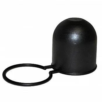 Schutzkappe für Kugelkupplung - schwarz mit Halteschlaufe