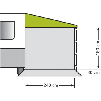 Seitenwand Sonnendach