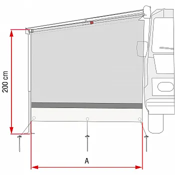 Seitenwand Sun View Side - CS, F35