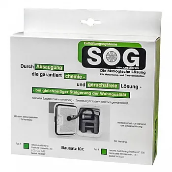 SOG WC Entlüftung Türvariante - Typ 3000A, CT3000/CT4000, schwarz