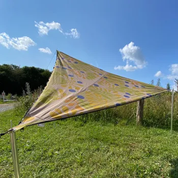 Sonnensegel TC-Zip Canvas“ Scandinavian, forrest blueberrys