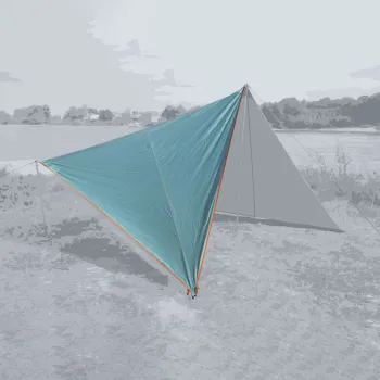 Sonnensegel Zip Canvas" Caribbean, Caribbean ocean wave