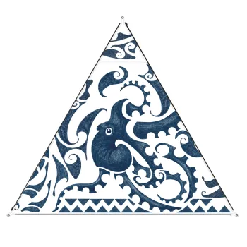 Sonnensegel Zip Canvas" New Zealand, New Zealand octopus print