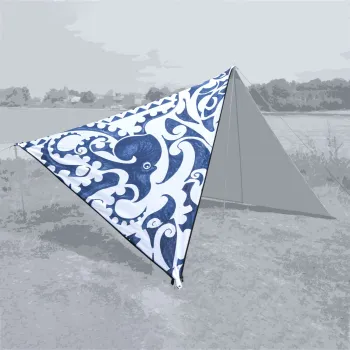 Sonnensegel Zip Canvas" New Zealand, New Zealand octopus print