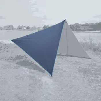 Sonnensegel Zip Canvas" New Zealand, New Zealand sepia blue