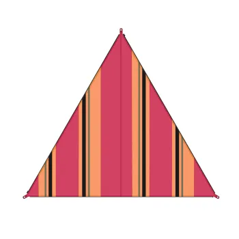 Sonnensegel Zip Canvas" Oriental, Oriental stripe cherry