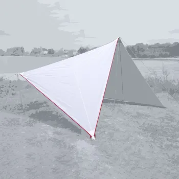 Sonnensegel Zip Canvas" Oriental, Oriental white