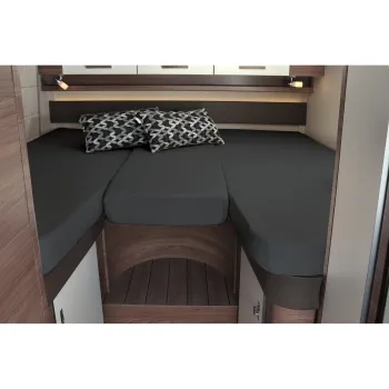 Spannbettlaken-Set, 3-teilig, für Heckbetten, titanium