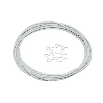 Spannfix-Gardinenspirale, grau, 5 m