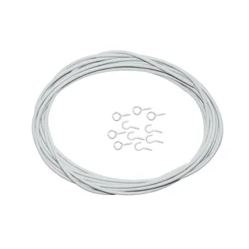 Spannfix-Gardinenspirale, hellgrau, 250 m