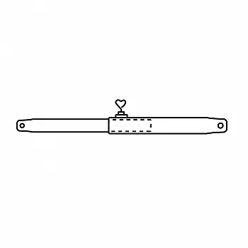 Spann- und Firststab - 22 mm Stahl, 120-210 cm