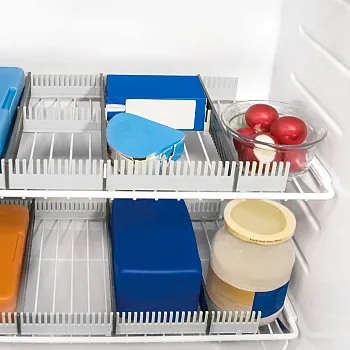 Stauleiste für Kühlschränke - 8er-Set, hellgrau, dunkelgrau